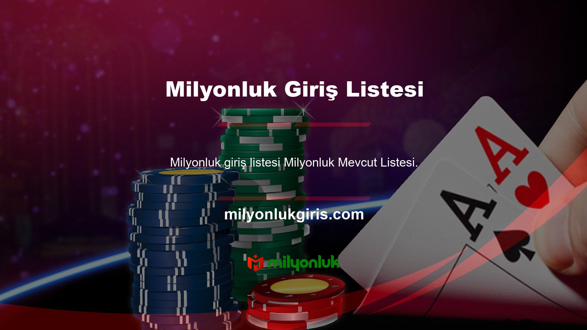 Mevcut Milyonluk girişi, yeni giriş adresi, VPN giriş URL'si, kayıt ve üyelik gereksinimleri, canlı destek ve iletişim teknolojisi, yazışma ve şikayet oranı hakkında en son bilgileri bulabilirsiniz! Canlı bahis sitesine erişmek için mevcut Milyonluk giriş adresinizi kullanamıyorsanız, sayfamıza çok dikkat edin